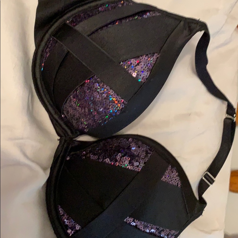 Victoria Secret Halter Sequin Push Up Bra